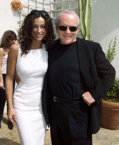 Sofia and Anthony Hopkins.